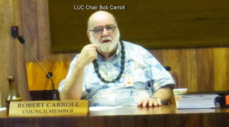 KCA testimony on â€œDowntown Kihei â€œ  before Councilman Bob Carroll’s Land Use Committee Yesterday