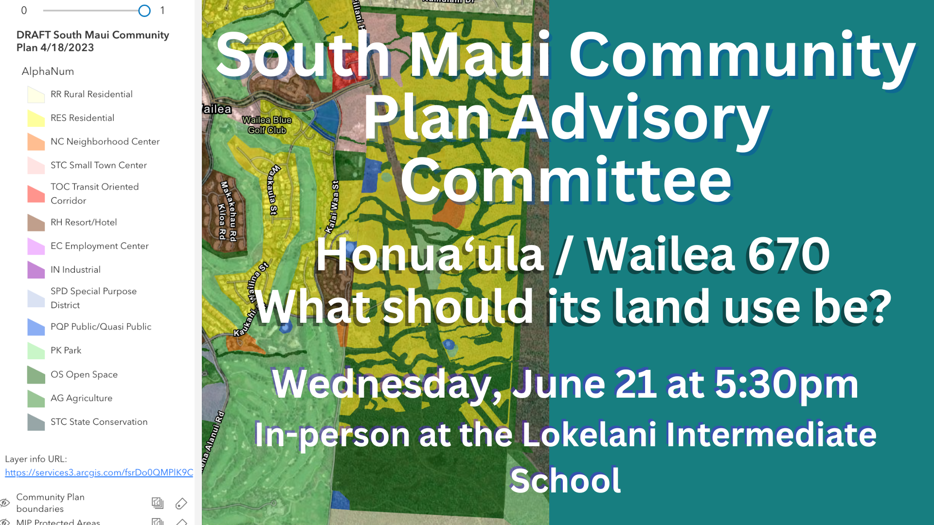 South Maui Community Plan Advisory Committee 6212023 