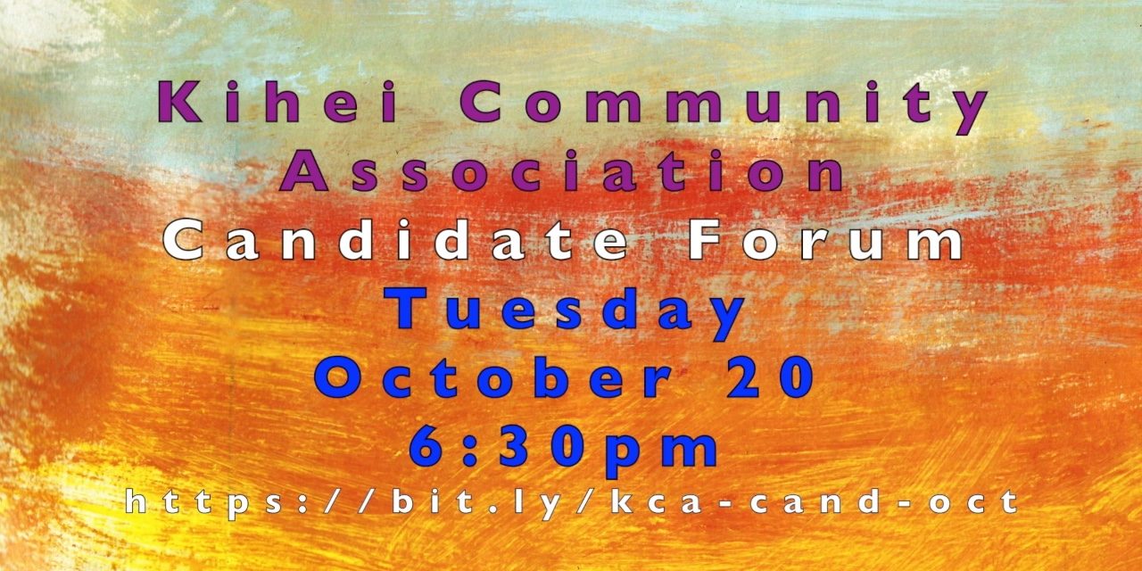 Last KCA Candidate Forum for 2020