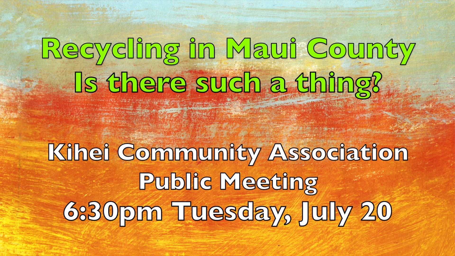 recycle pickup kiawah summer islands